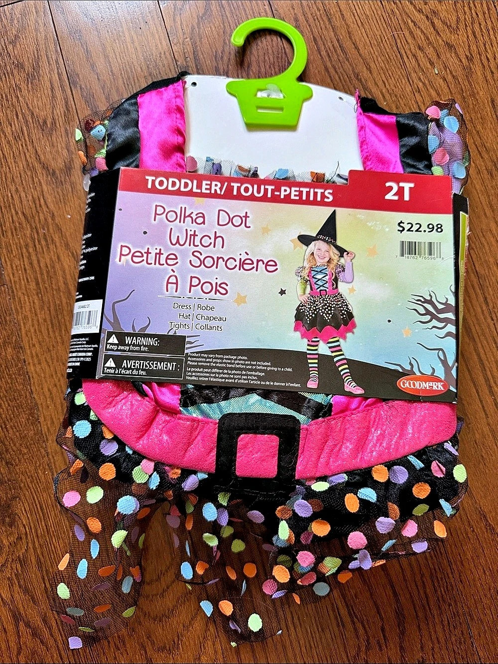 Goodmark Polka Dot Witch Costume Girls 2T